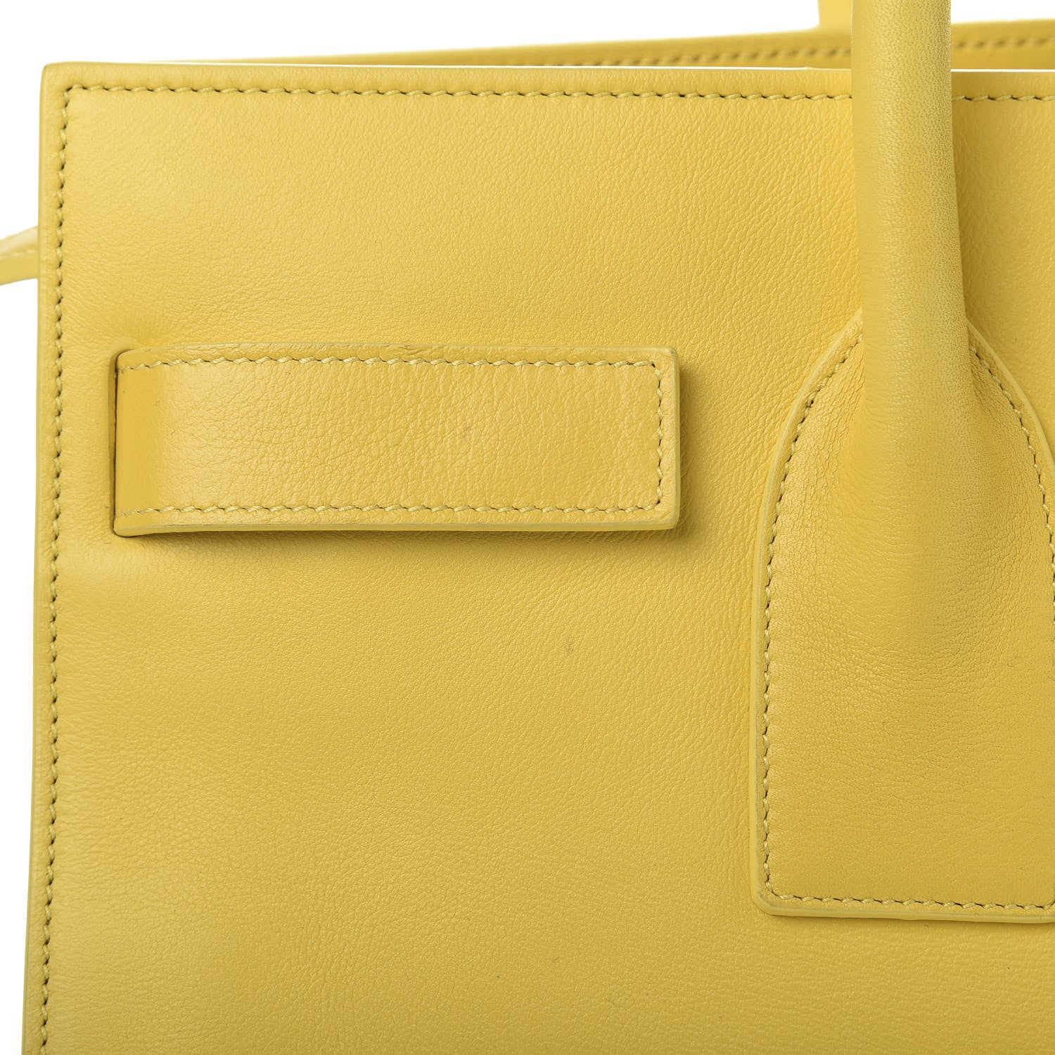 Saint Laurent Calfskin Small Sac De Jour Yellow 8 of 15