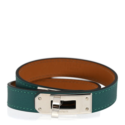Hermes Swift Kelly Double Tour Bracelet S Malachite 1 of 7