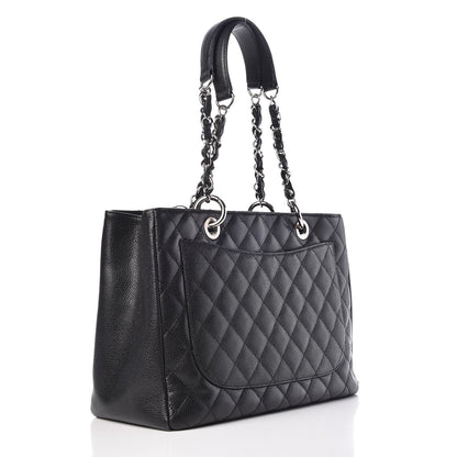 Chanel Caviar Quilted Grand Shopping Tote GST Black 3 of 7