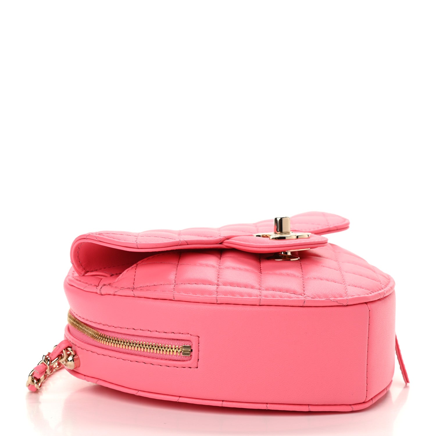 Chanel Lambskin Quilted CC In Love Heart Bag Pink 4 of 11