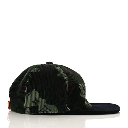 Louis Vuitton Corduroy Monogram Easy Fit Camo Cap 60 Kaki 5 of 9