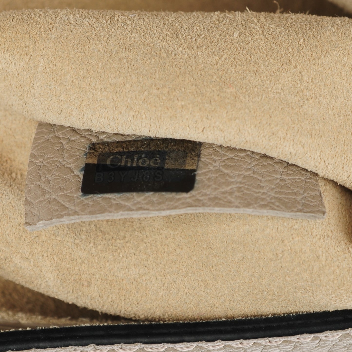 Grained Lambskin Mini Drew Shoulder Bag Motty Grey