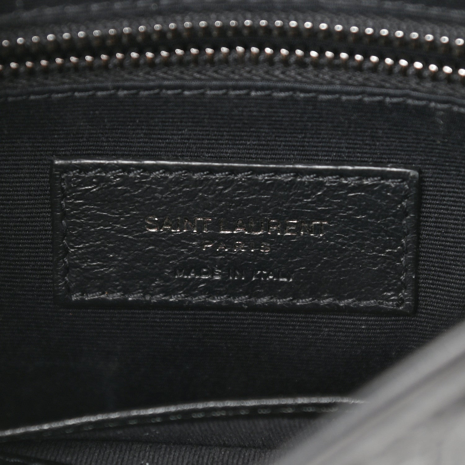 Saint Laurent Crinkled Calfskin Matelasse Monogram Niki Chain Wallet Black 6 of 10