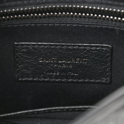 Saint Laurent Crinkled Calfskin Matelasse Monogram Niki Chain Wallet Black 6 of 10