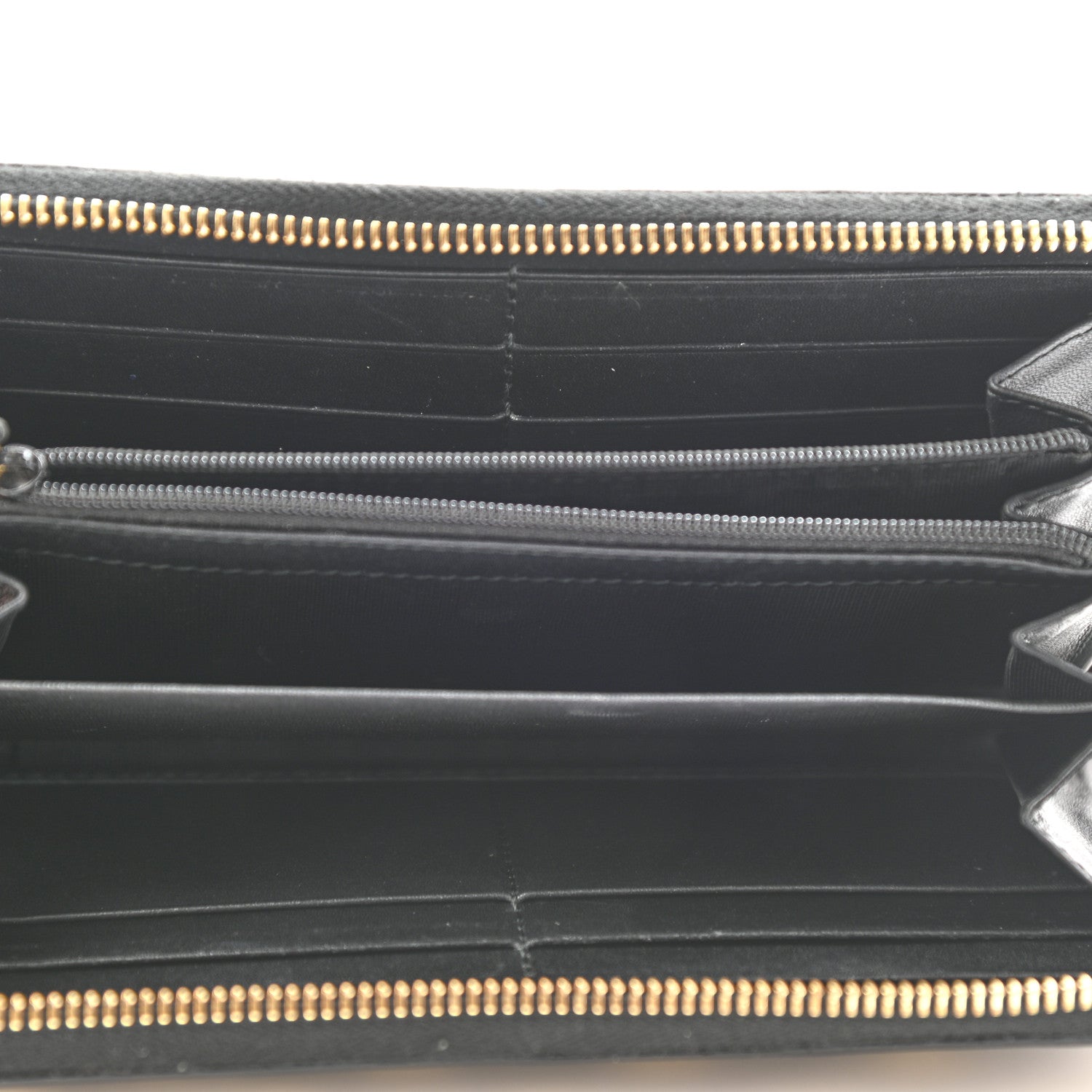 Gucci GG Supreme Monogram Bees Zip Around Wallet 5 of 11