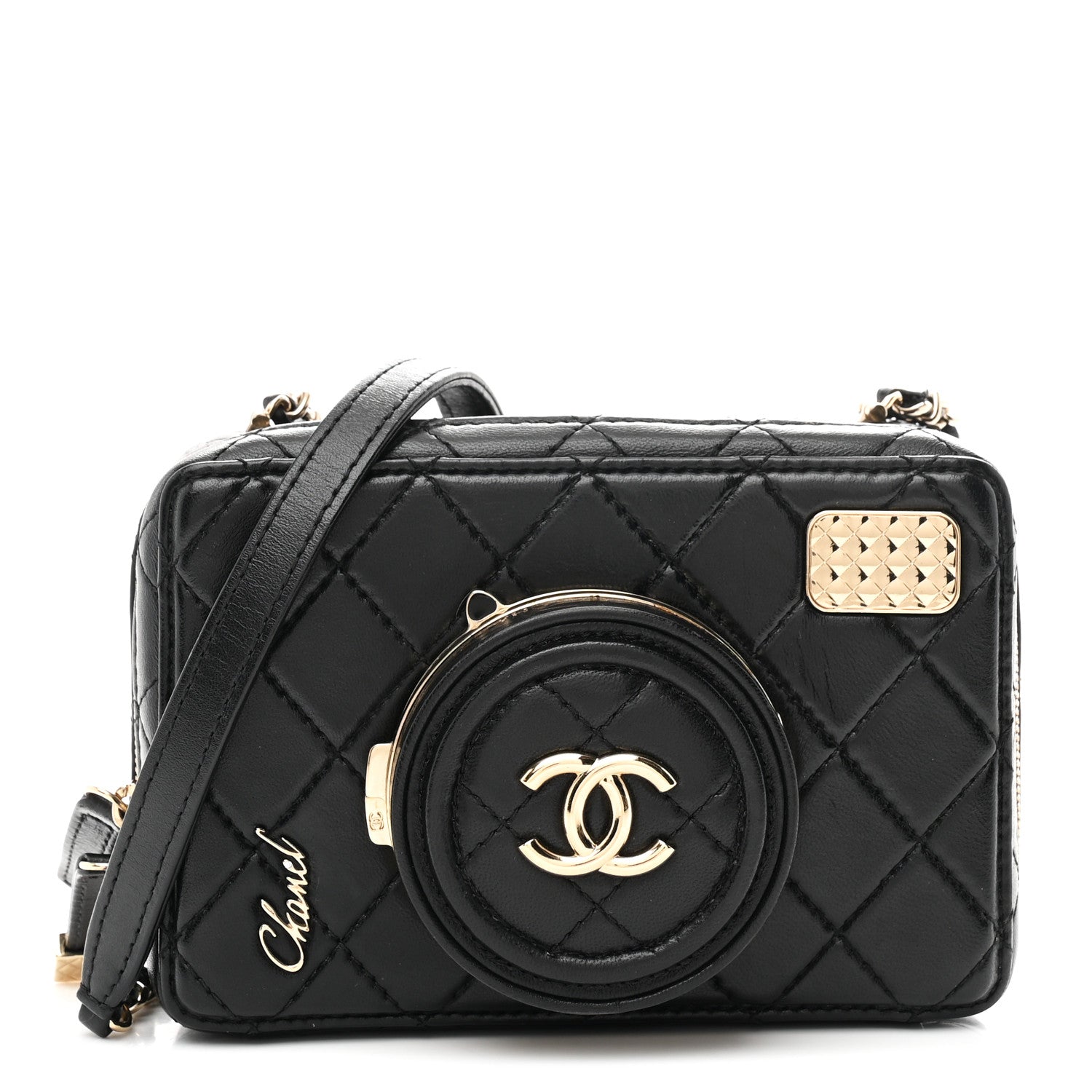 Chanel Lambskin Quilted Coco Click Bag Black 1 of 12