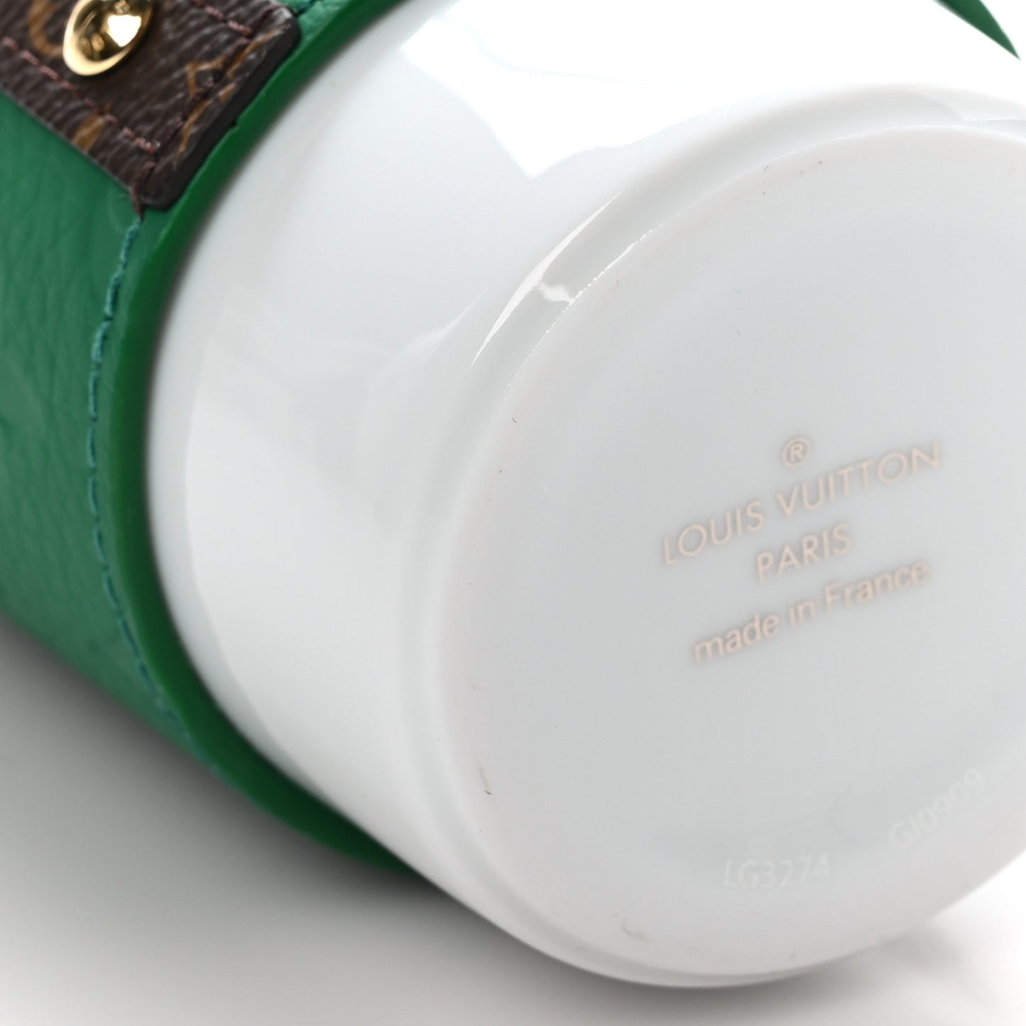 Porcelain Taurillon Louis Cup Green