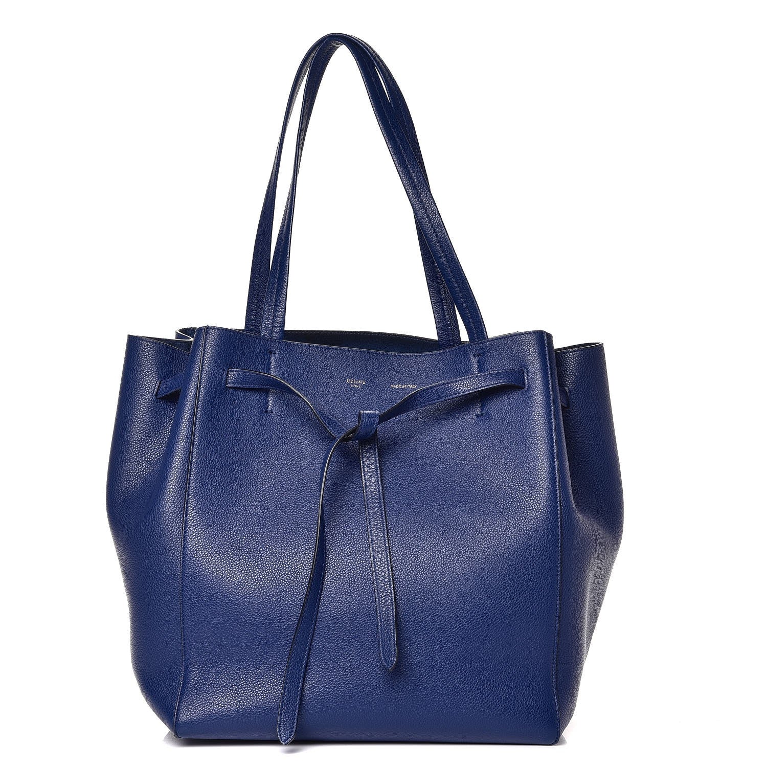 Celine Soft Grained Calfskin Small Belt Cabas Phantom Indigo 1 of 10