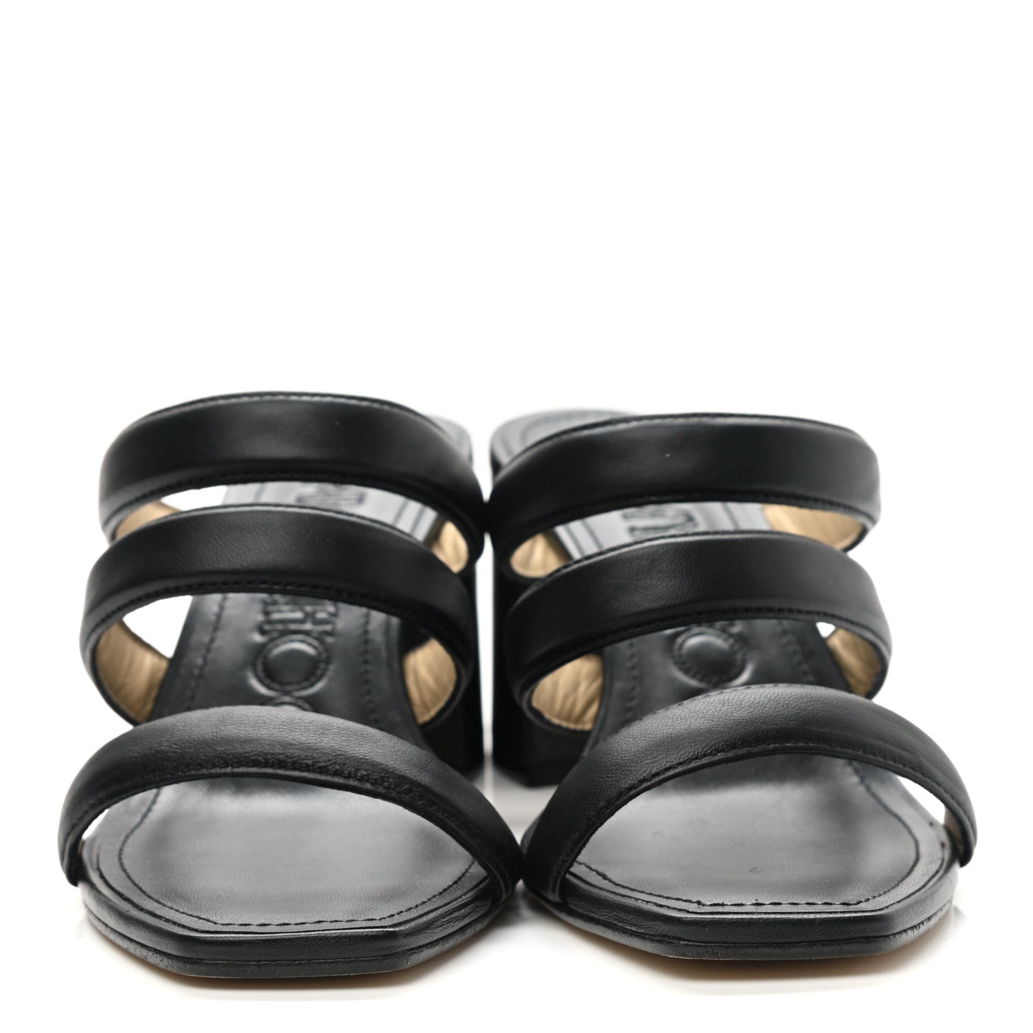 Jimmy Choo Nappa Auna 65 Mule Sandals 41 Black 2 of 8