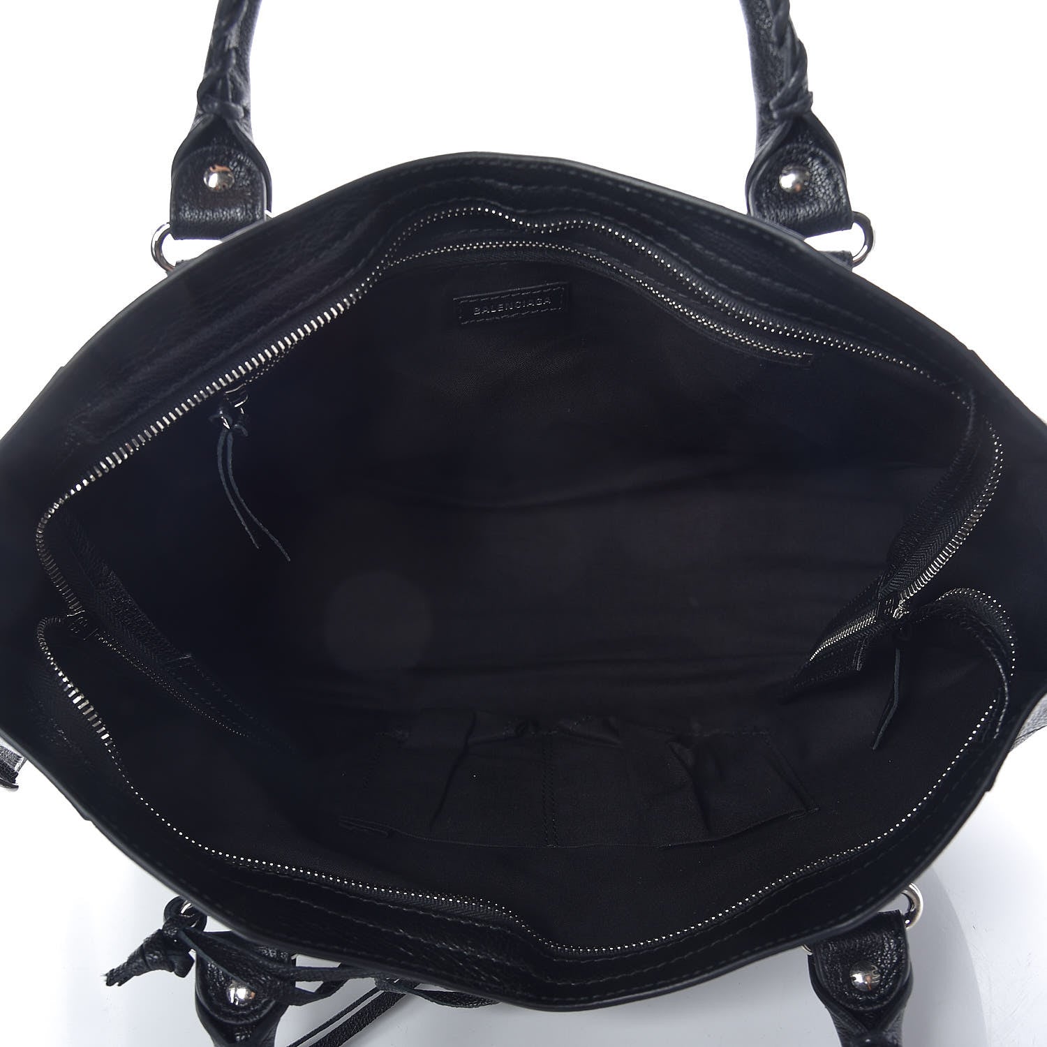 Balenciaga Chevre Silver Metallic Edge Hardware City Black 7 of 9