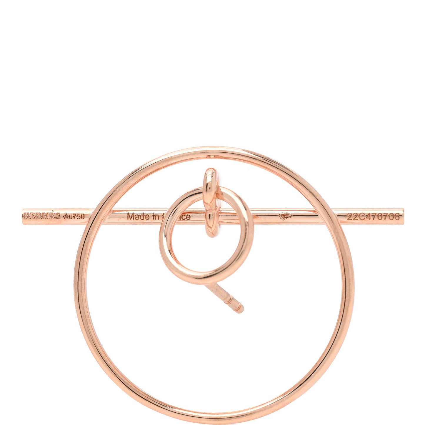 18K Rose Gold PM Loop Earrings