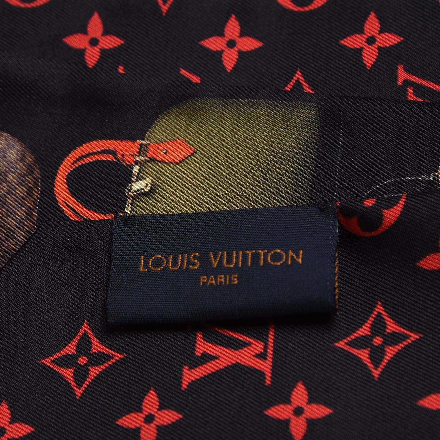 Louis Vuitton Silk Monogram Tribute To Alma BB Bandeau Black 5 of 5