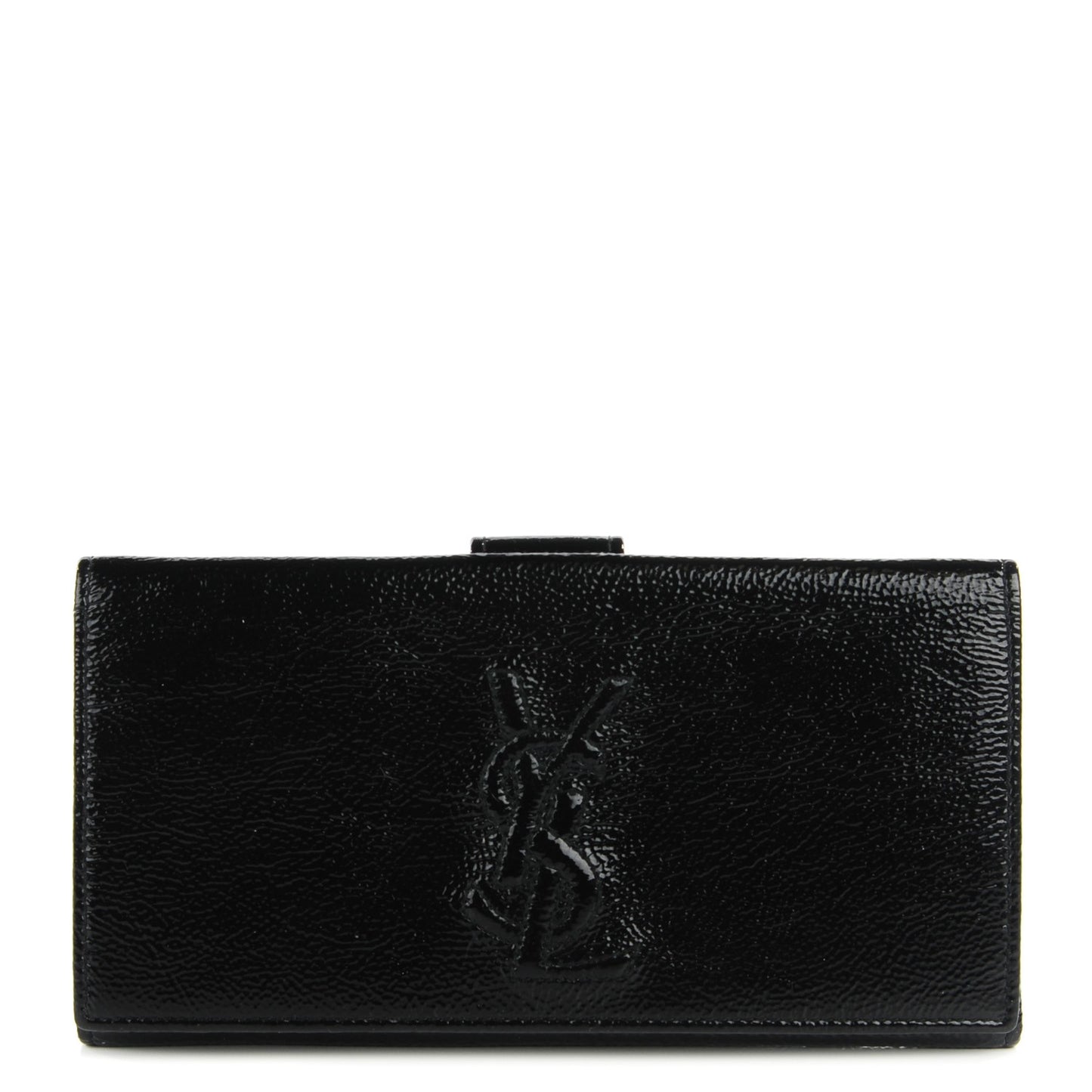 Textured Patent Belle de Jour Wallet Black