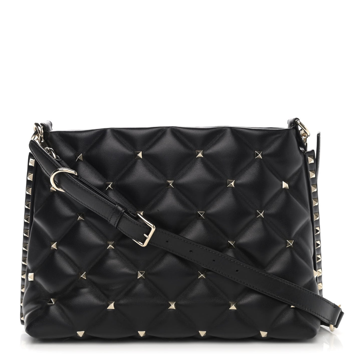 Nappa Candystud Shoulder Bag Black