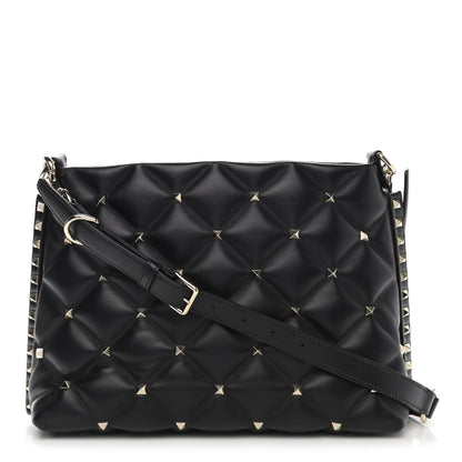 Valentino Garavani Nappa Candystud Shoulder Bag Black 1 of 9
