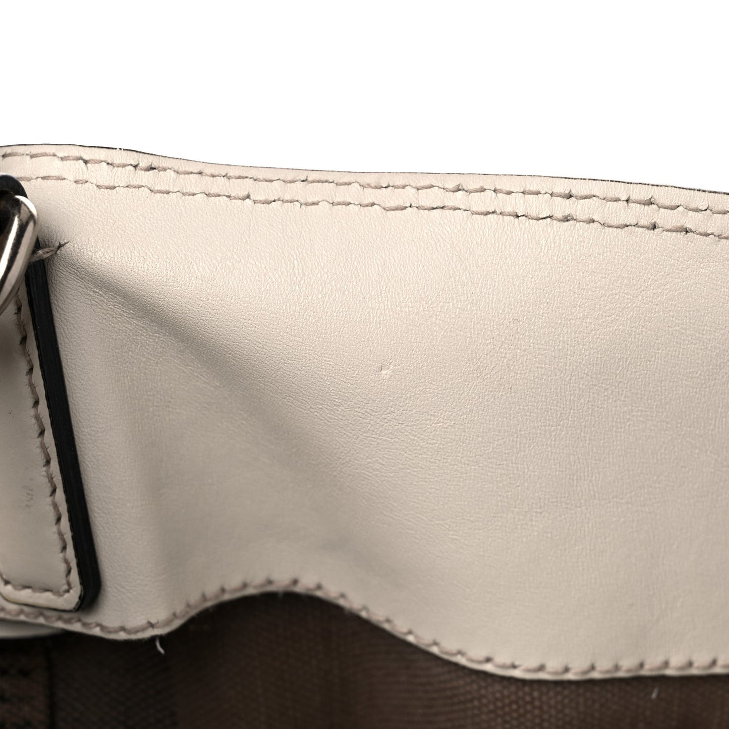 Canvas Mega Check Medium Susanna Hobo White