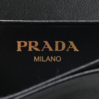 Prada Vitello Move Triangle Logo Card Holder Black 6 of 7