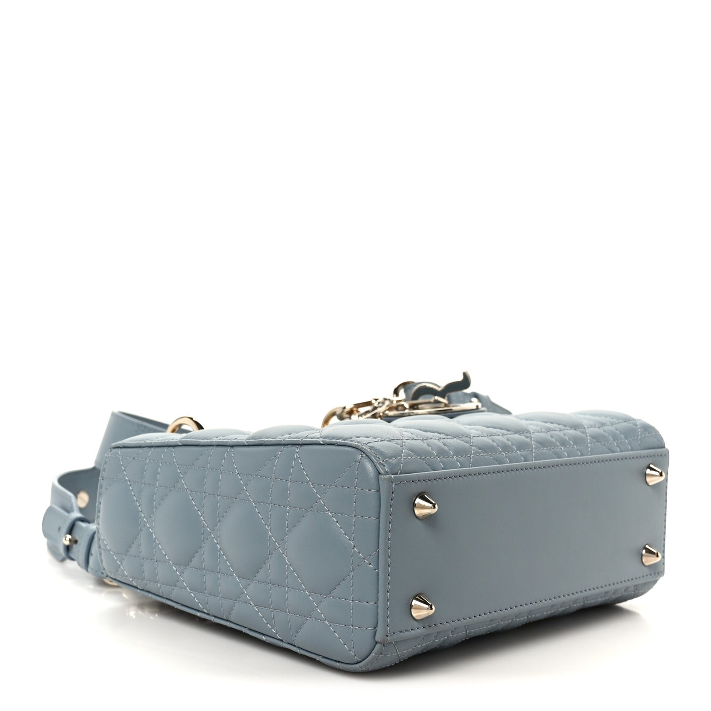 Lambskin Cannage Small My ABCDior Lady Dior Cloud Blue