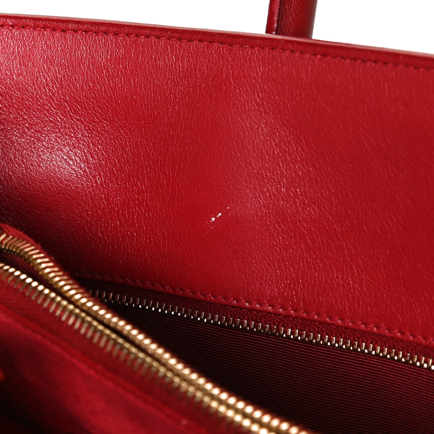 Calfskin Small Sac De Jour Lipstick Red