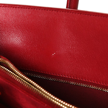Saint Laurent Calfskin Small Sac De Jour Lipstick Red 13 of 16