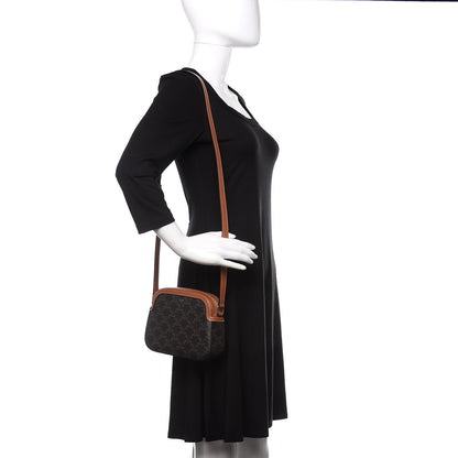 Celine Triomphe Canvas Small Camera Bag Tan 2 of 10
