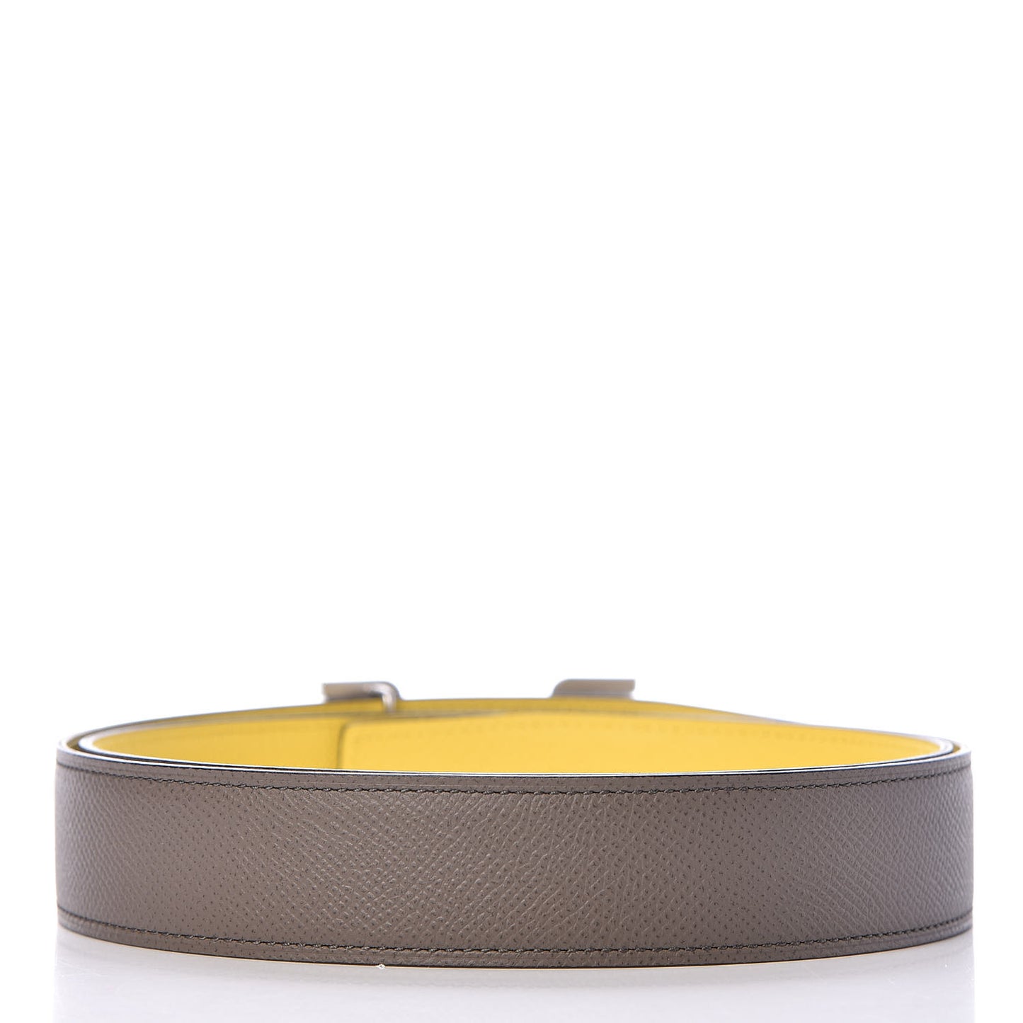 Epsom 32mm Pegase H Belt 95 Etain Jaune De Naples