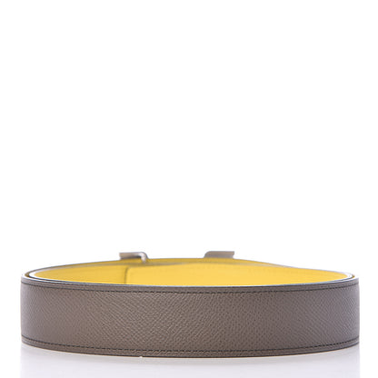 Hermes Epsom 32mm Pegase H Belt 95 Etain Jaune De Naples 3 of 7