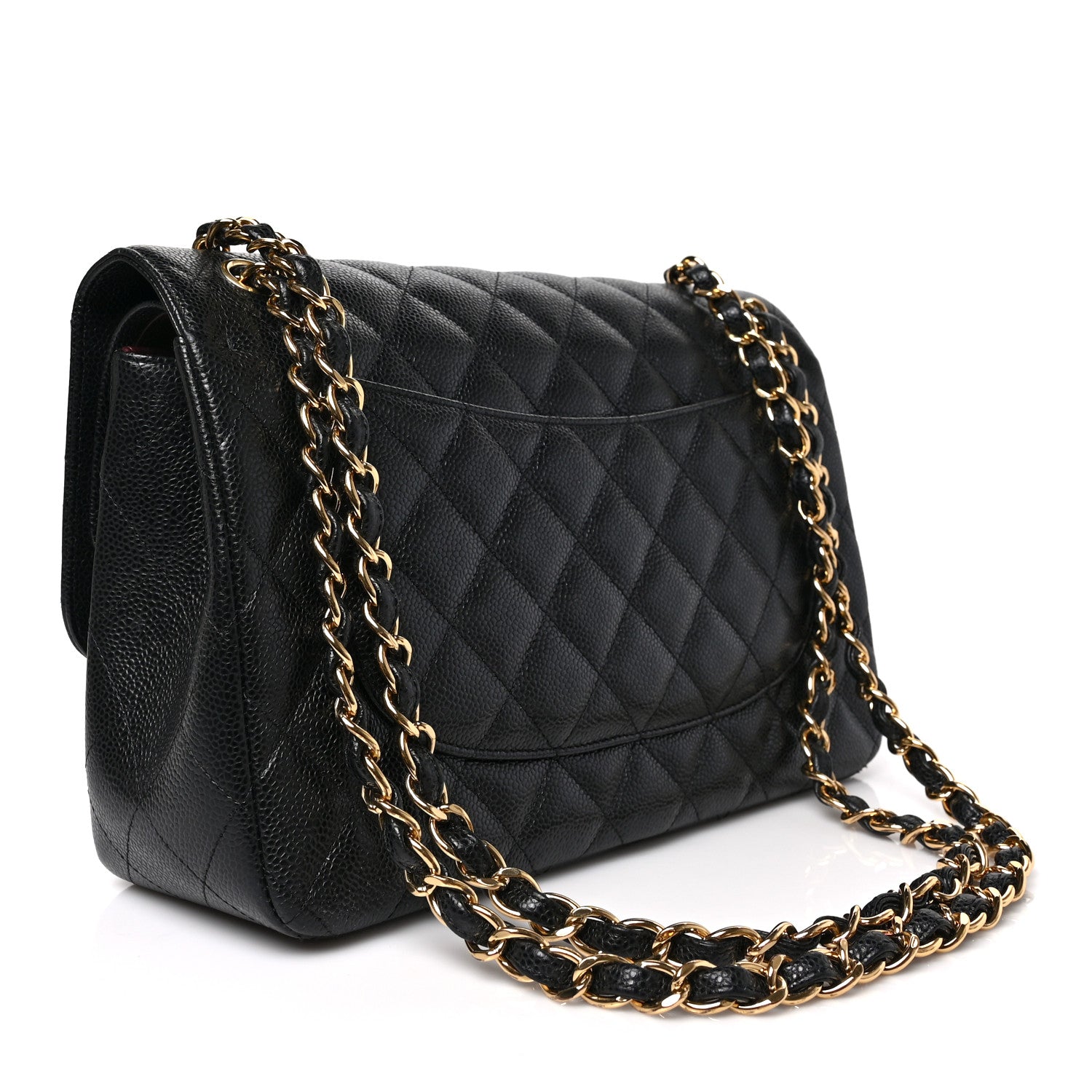 Chanel Caviar Quilted Jumbo Double Flap Black 3 of 9