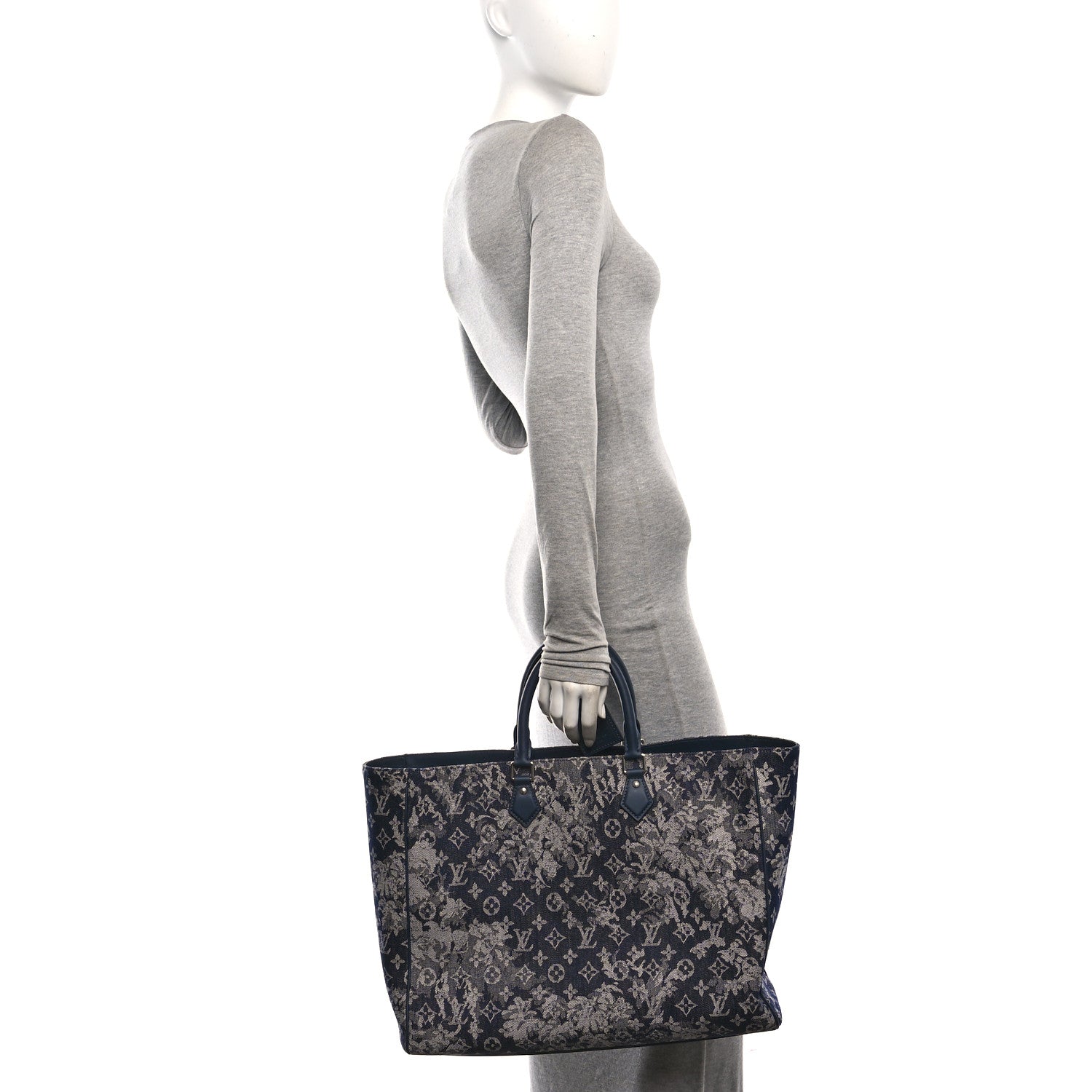 Louis Vuitton Monogram Tapestry Grand Sac Bleu 2 of 10