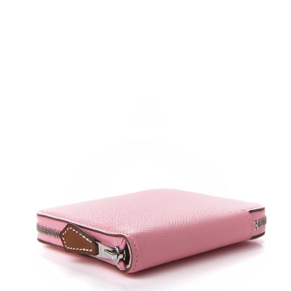 Hermes Epsom Silk'in Compact Wallet Rose Confetti 4 of 7