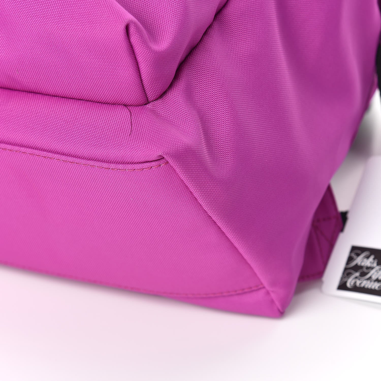 Balenciaga Sport Nylon Logo Embroidered S Wheel Backpack Fuchsia Black 10 of 11