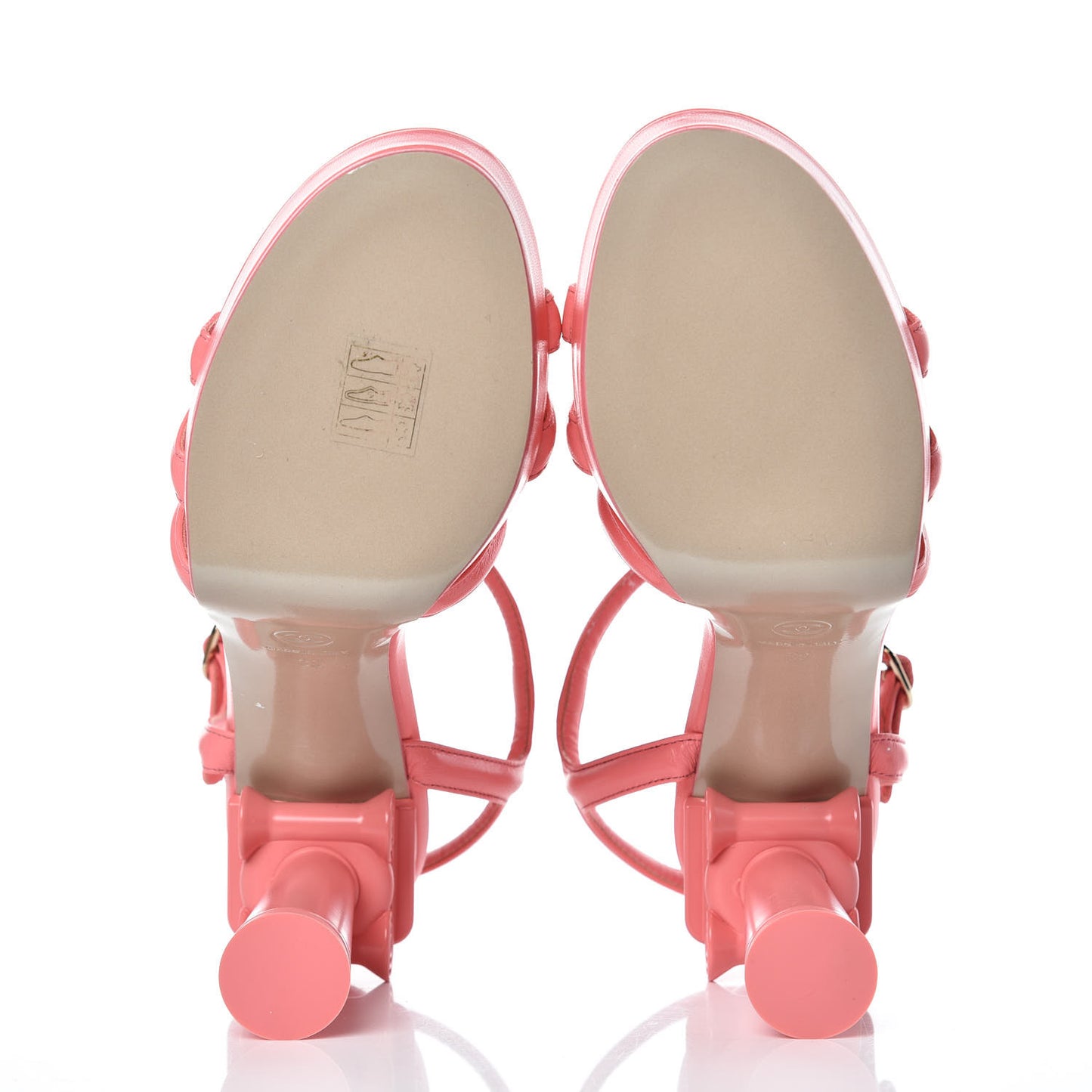 Goatskin Parthenon Platform Sandals 39 Pink