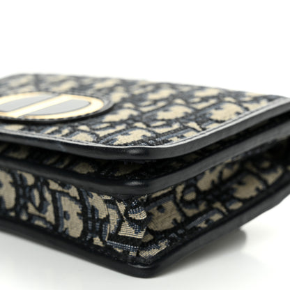 Christian Dior Oblique 30 Montaigne 2-In-1 Pouch Blue 10 of 13