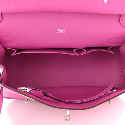 Hermes Taurillon Clemence Jypsiere 28 Magnolia 5 of 10