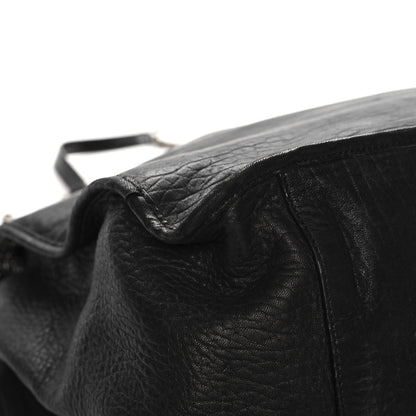 Saint Laurent Grained Lambskin Monogram Oversized Niki Chain Satchel Black 12 of 14