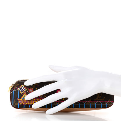 Louis Vuitton Monogram 2020 Christmas Animation Roller Coaster Elizabeth Pencil Pouch 2 of 12