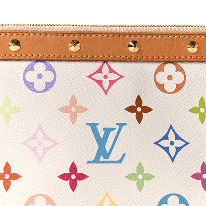 Louis Vuitton Monogram Multicolor Pochette Accessories White 7 of 9