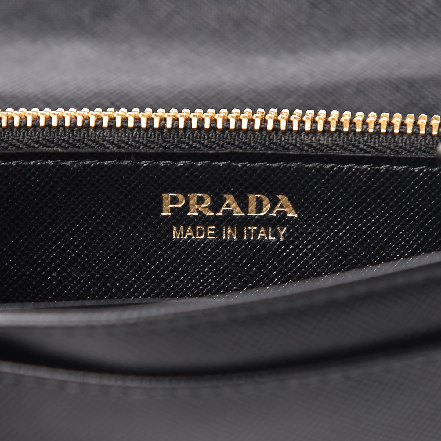 Saffiano Metal Wristlet Black
