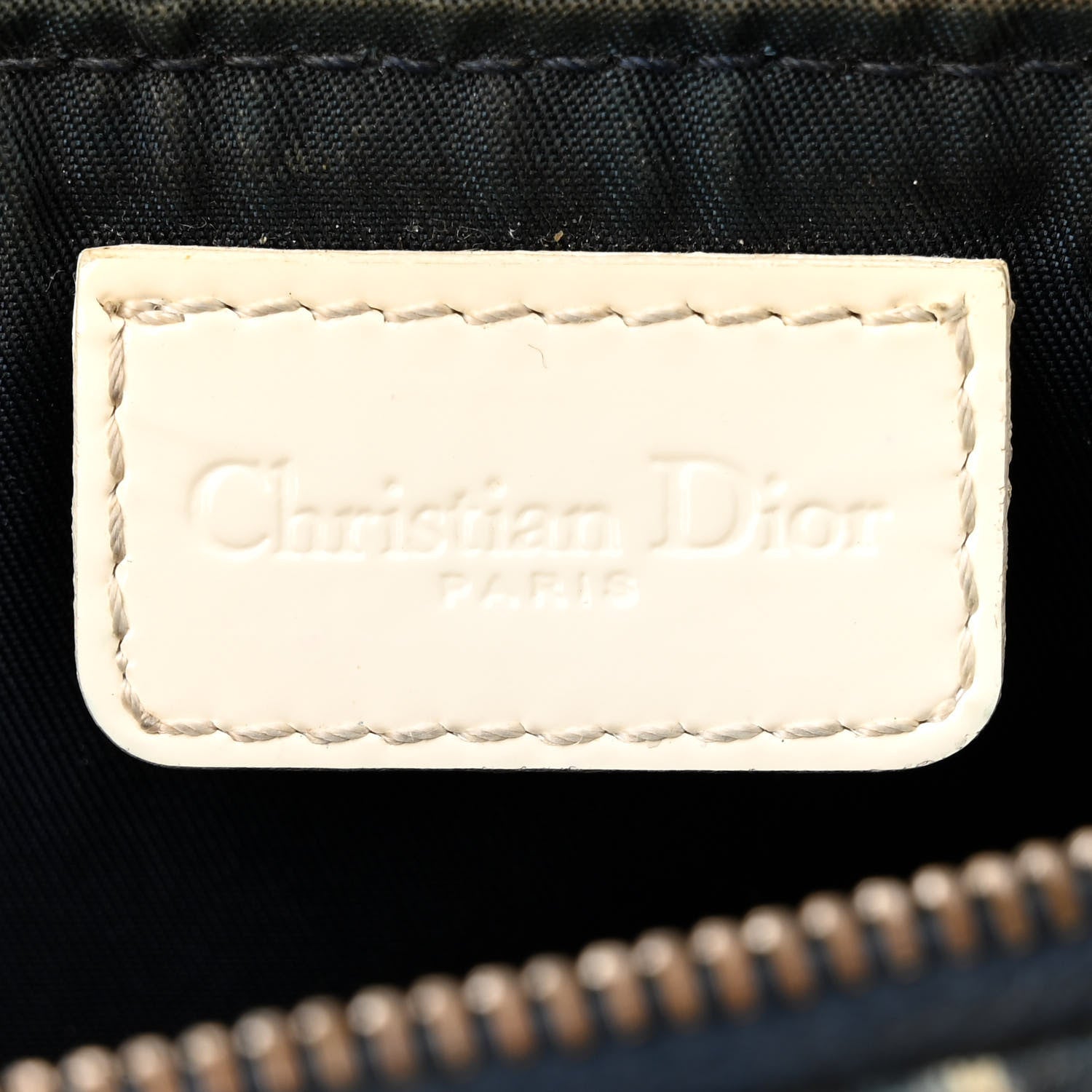 Christian Dior Monogram Mini Saddle Pochette White Blue 6 of 19
