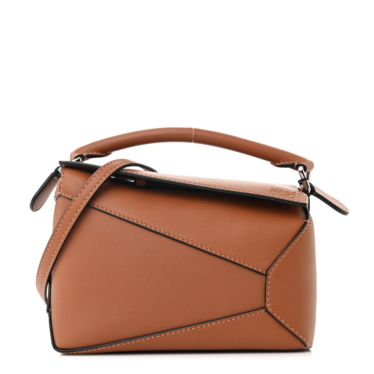 Loewe Calfskin Mini Puzzle Edge Bag Tan 1691025 – FASHIONPHILE