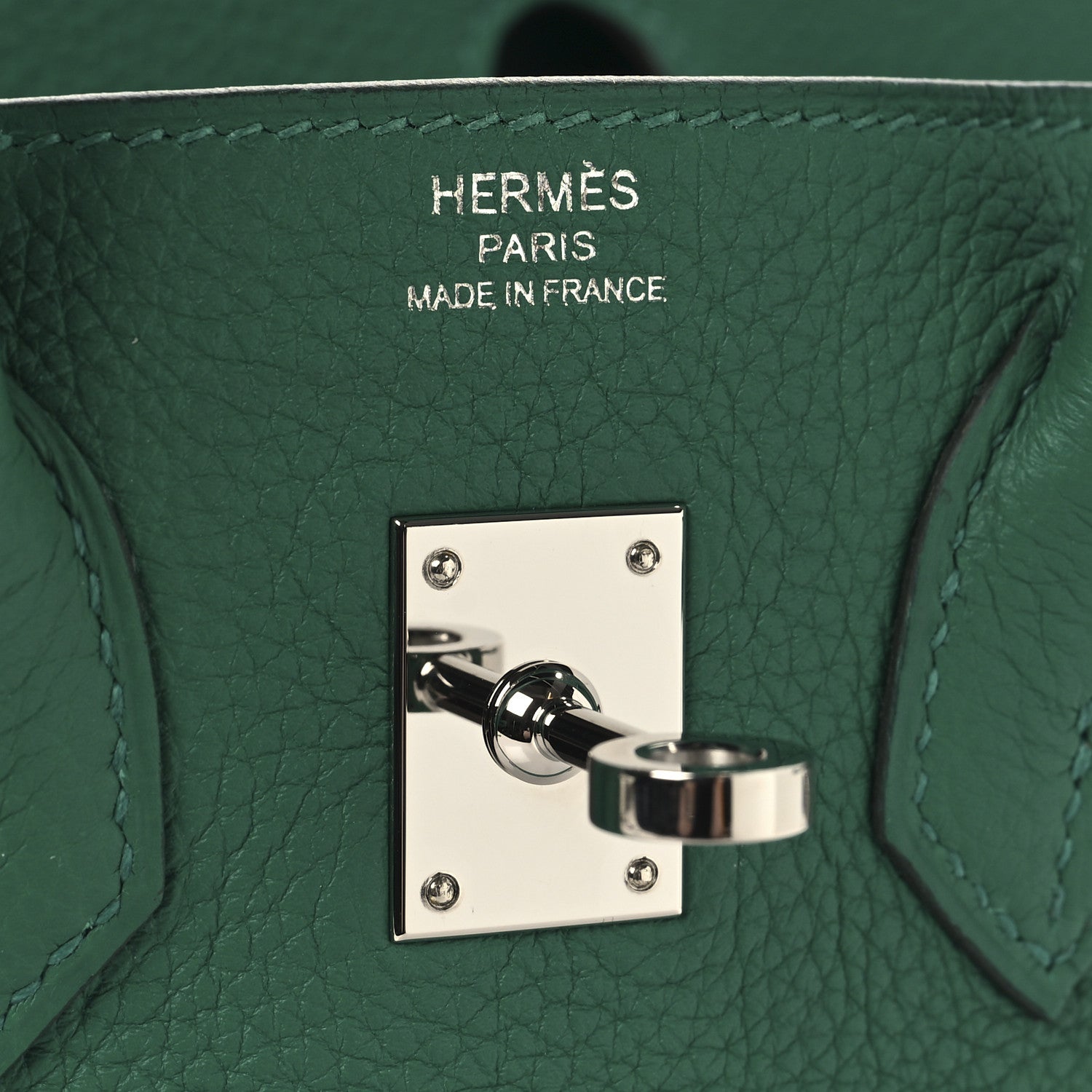 Hermes Togo Birkin 25 Vert Vertigo 6 of 12