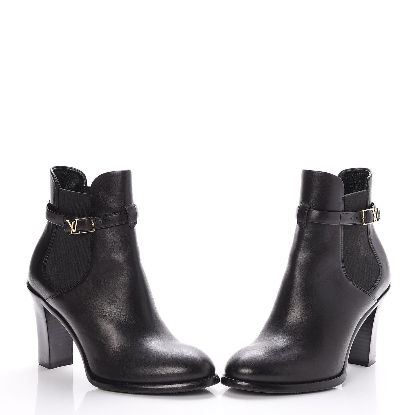 Calfskin Loyalty Ankle Boots 36 Black