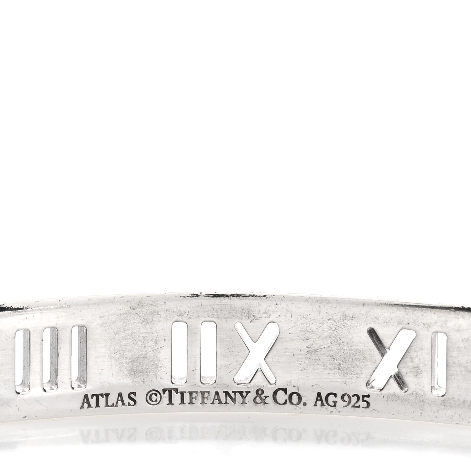 Tiffany Sterling Silver Atlas Pierced Cuff Bracelet 3 of 3