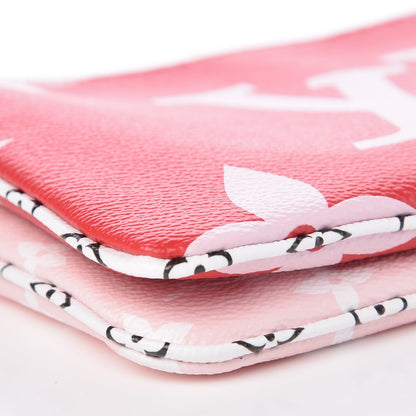 Louis Vuitton Monogram Giant Double Zip Pochette Rouge 8 of 10