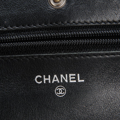 Chanel Caviar Timeless CC Wallet On Chain WOC Black 6 of 8
