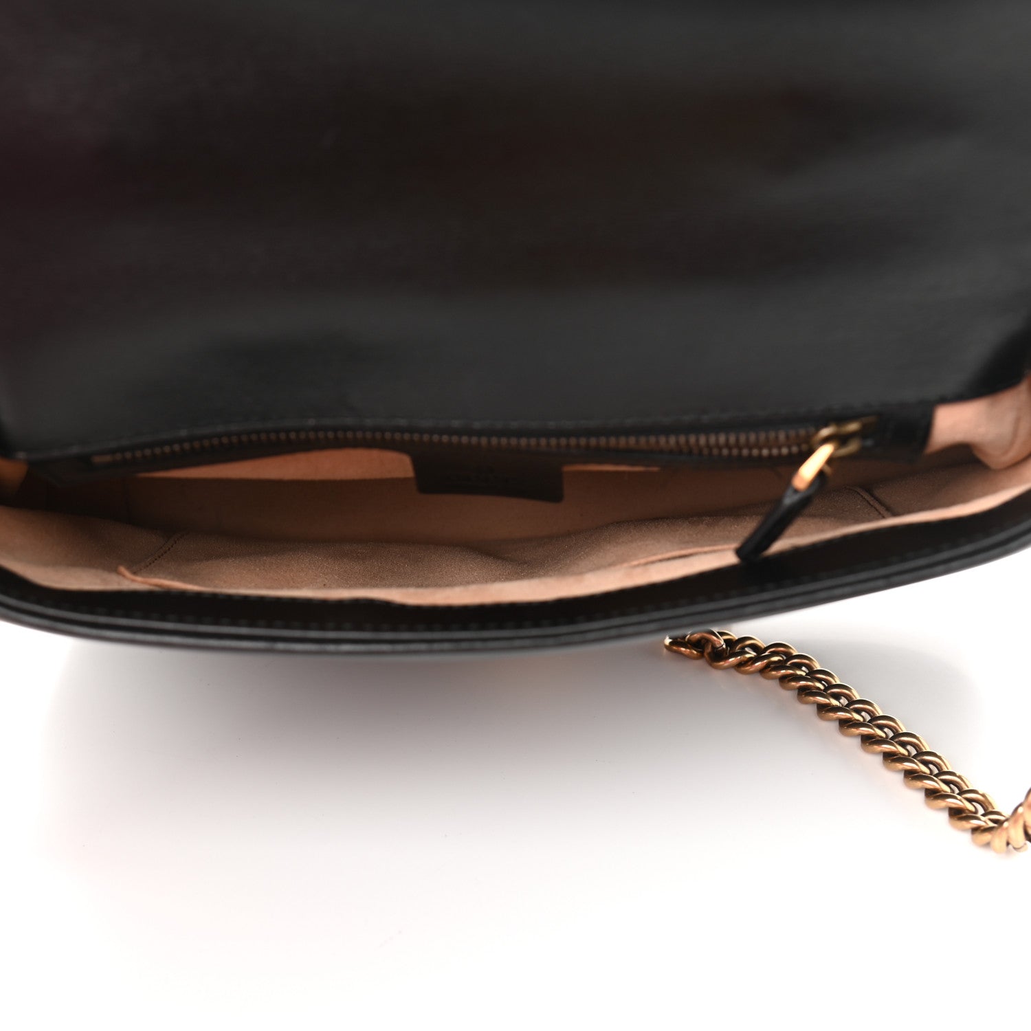 Gucci Calfskin Matelasse Small GG Marmont Top Handle Shoulder Bag Black 5 of 11
