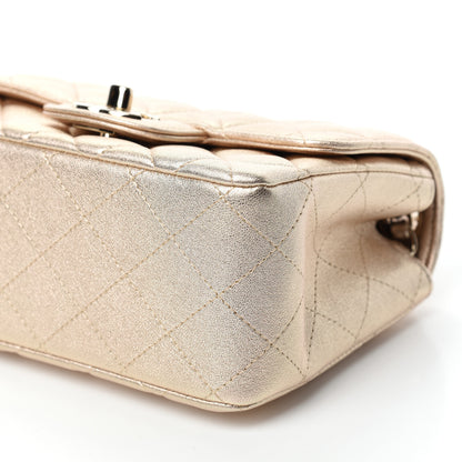 Chanel Metallic Lambskin Quilted Mini Square Flap Gold 7 of 11
