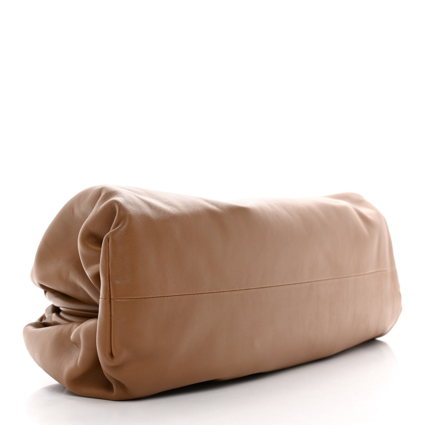 Smooth Butter Calf The Pouch Oversized Clutch Cammello
