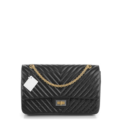 Chanel Aged Calfskin Chevron Quilted 2.55 Reissue 227 Flap Black 1 of 7
