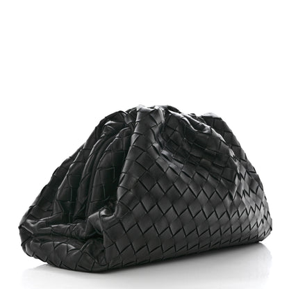 Bottega Veneta Nappa Maxi Intreccio The Pouch Oversized Clutch Black 3 of 9